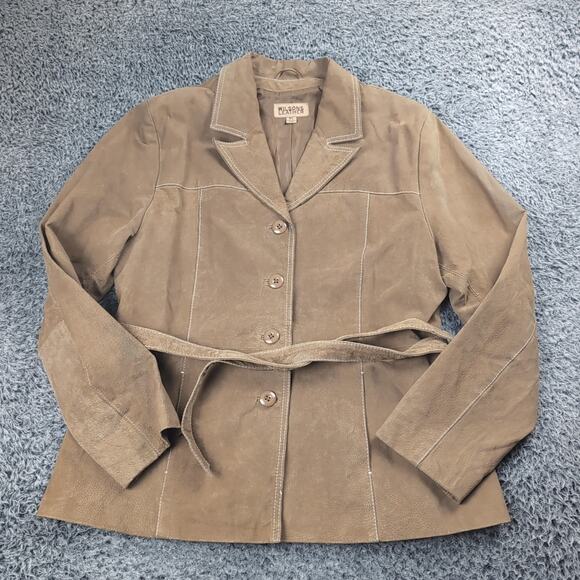 Wilson Leather Jacket Adult Extra Large Brown Suede Button Western Classiccore - Picture 1 of 7